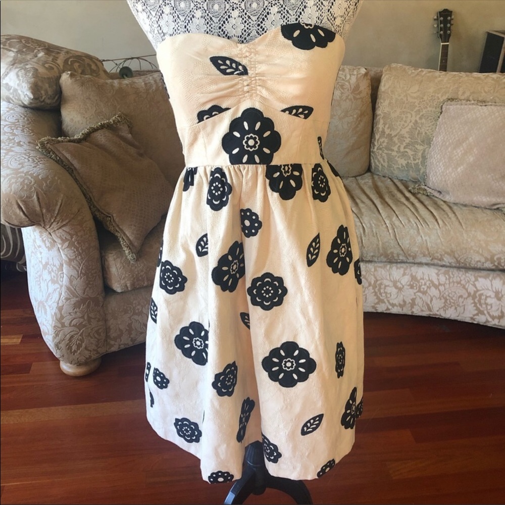 Tibi strapless vintage dress Sz 8